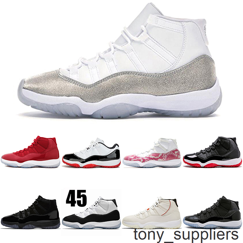 2020 Top Quality 11 Basketball Shoes For Men CITRUS Bred High Low Barons Concord Black White Varsity Red Womens Sports Sneakers Size 36-47
2020 Top Quality 11 Basketball Shoes For Men CITRUS Bred High Low Barons Concord Black White Varsity Red Womens Sports Sneakers Size 36-47