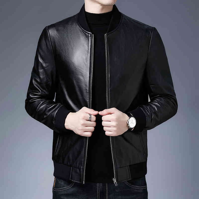2021 autumn new haining young and middle-aged men's sheep leather baseball trendy simple et, Black;brown
2021 autumn new haining young and middle-aged men's sheep leather baseball trendy simple et, Black;brown