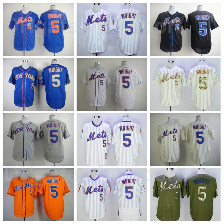 Men Retro Baseball 5 David Wright Vintage Jersey Stitched Team Flexbase Cool Base Retire Blue White Orange Grey Beige Black Army Green
Men Retro Baseball 5 David Wright Vintage Jersey Stitched Team Flexbase Cool Base Retire Blue White Orange Grey Beige Black Army Green