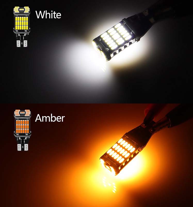 LED Working Light T15 W16W 921 912 T16 902 LED-Bulbs High Power 4014SMD Super Bright 1200LM Replace For Car Auto Vehicle Reversing Lights White 2PCS/S