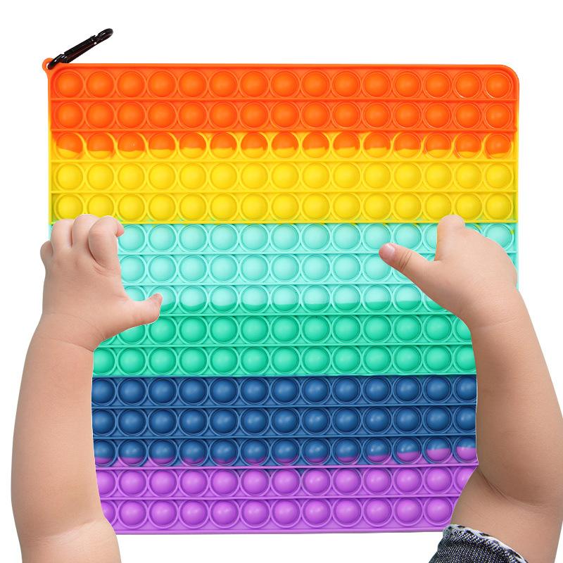 Super Big Size 30CM Funny Push Bubble Fidget Toy Autism Needs Squishy Stress Reliever Toys Gifts Anti-stress Soft Sensory Reusable Board Games Party F
