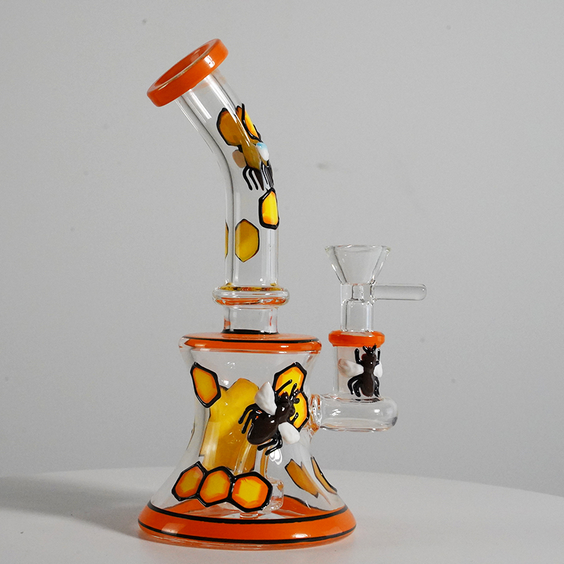 Vintage 7Inch HoneyBee Mini Glass Bong Hookah Water Pipe Adapter Extendercan put customer logo
Vintage 7Inch HoneyBee Mini Glass Bong Hookah Water Pipe Adapter Extendercan put customer logo