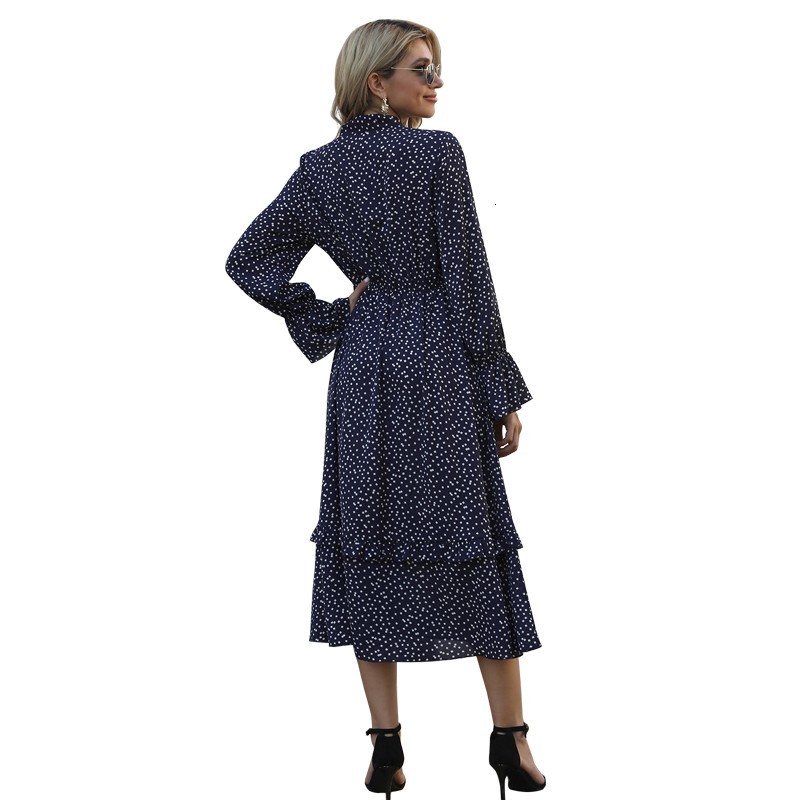 2021 New Women Polka Dot Chiffon Midi Spring Autumn Vintage Bow Tie Long Sleeve Casual Ruffle Ladies Elegant Es Vestidos Zm8k, Navy blue
2021 New Women Polka Dot Chiffon Midi Spring Autumn Vintage Bow Tie Long Sleeve Casual Ruffle Ladies Elegant Es Vestidos Zm8k, Navy blue