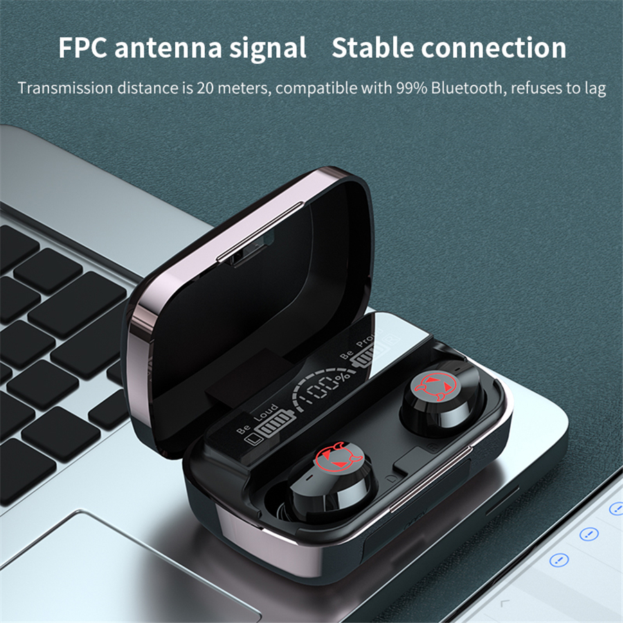 M23 TWS Wireless Bluetooth 5.1 Gaming Earphones 3500mAh Charging Box Headphone 9D Stereo Sports Earbuds Headsets With Microphone (The logist
M23 TWS Wireless Bluetooth 5.1 Gaming Earphones 3500mAh Charging Box Headphone 9D Stereo Sports Earbuds Headsets With Microphone (The logist