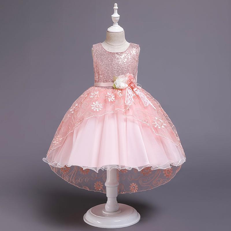 Girl's Dresses Flower Girls Dress Illusion Appliques Lace Embroidery Tulle O-Neck Knee-Length Sleeveless Sequined Kids Party Princess Gown F, Red;yellow
Girl's Dresses Flower Girls Dress Illusion Appliques Lace Embroidery Tulle O-Neck Knee-Length Sleeveless Sequined Kids Party Princess Gown F, Red;yellow