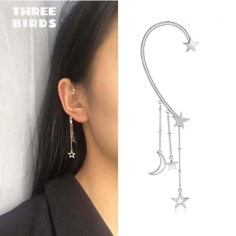 Stud Fashion Cubic Zirconia Star And Moon Earrings Top Quality Silver Color Korean Earings For Women Jewelry 2021
Stud Fashion Cubic Zirconia Star And Moon Earrings Top Quality Silver Color Korean Earings For Women Jewelry 2021