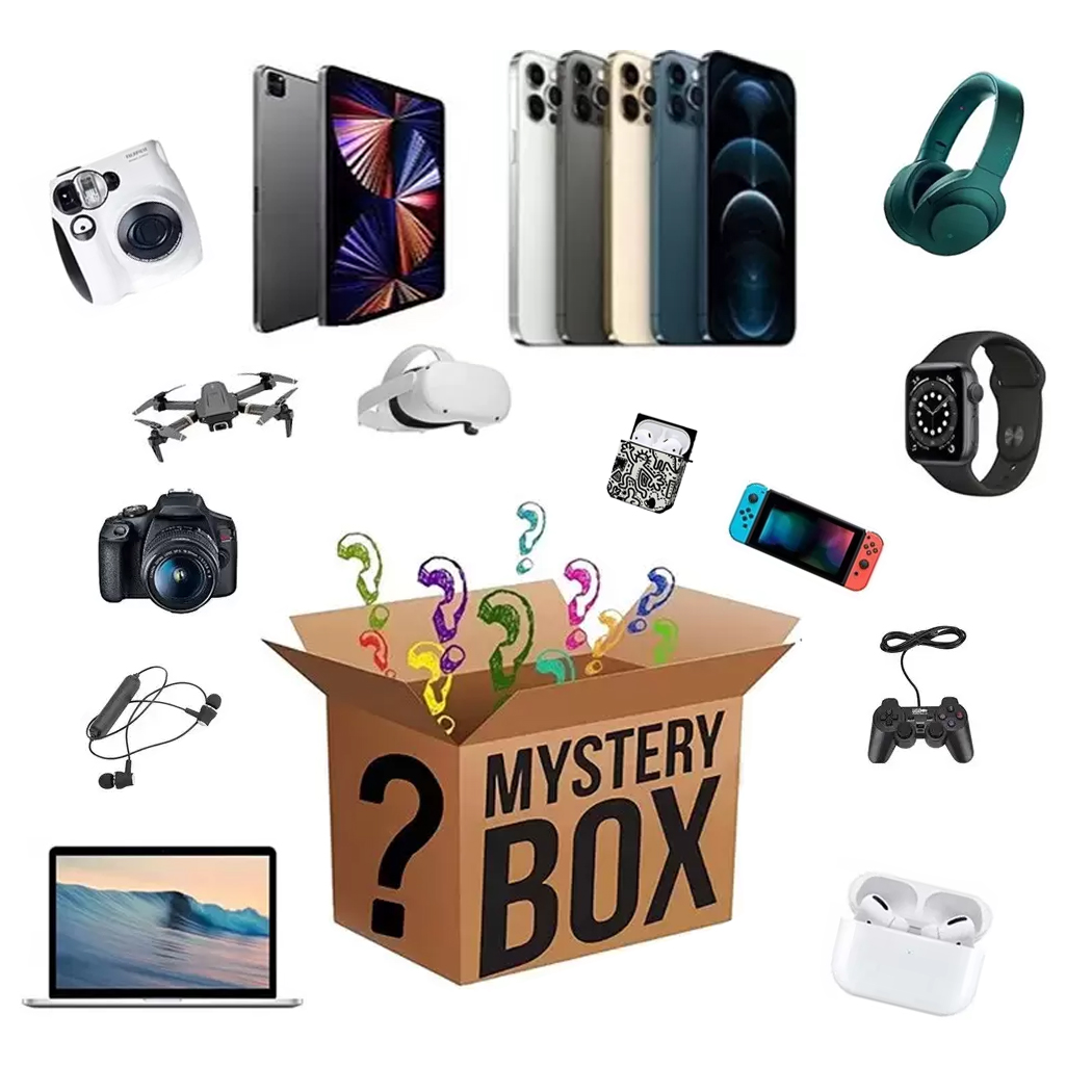 Digital electronic earphones Lucky Mystery Box party toy gift have the opportunity to open: cameras, drones, mobile phones, gamepads, earphones and more gifts
Digital electronic earphones Lucky Mystery Box party toy gift have the opportunity to open: cameras, drones, mobile phones, gamepads, earphones and more gifts