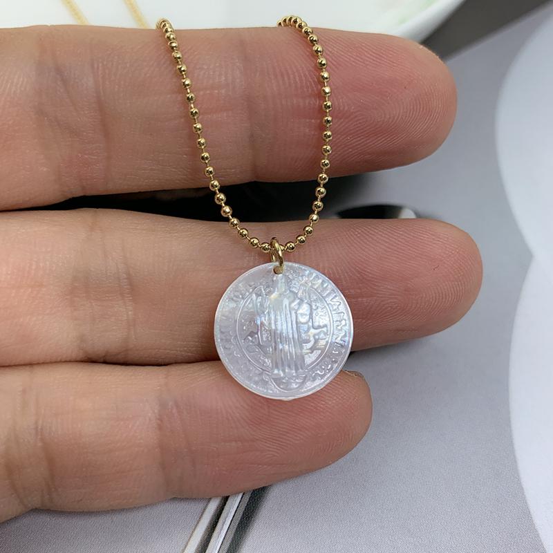 Pendant Necklaces Natural Shell Round San Benito Necklace Men Women Mother Of Pearl Jewelry
Pendant Necklaces Natural Shell Round San Benito Necklace Men Women Mother Of Pearl Jewelry