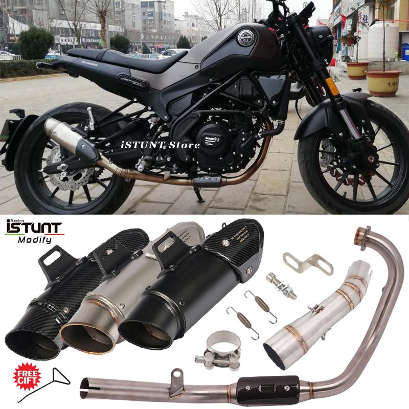 Slip On For Benelli Leoncino 250 TRK251 Exhaust Full System Modified Front Middle Link Tube Muffler Motorcycle Escape Exhaust
Slip On For Benelli Leoncino 250 TRK251 Exhaust Full System Modified Front Middle Link Tube Muffler Motorcycle Escape Exhaust