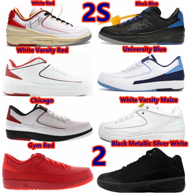 Top Quality Mens 2s 2 Low White Red Basketball Shoes Black Blue University Blues Sneakers Chicago Varsitys Maize Smooth Blacks Metallic Silver Sports Trainers, Customize
Top Quality Mens 2s 2 Low White Red Basketball Shoes Black Blue University Blues Sneakers Chicago Varsitys Maize Smooth Blacks Metallic Silver Sports Trainers, Customize