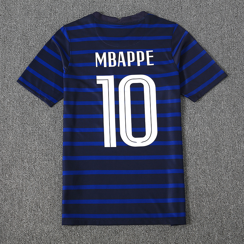 #10 MBAPPE Frcane Soccer Jersey #7 GRIEZMANN #13 KNATE 2021 Top thai quality Home Blue Soccer Shirt #19 BENZEMA Away White Football Uniform, No name no number
#10 MBAPPE Frcane Soccer Jersey #7 GRIEZMANN #13 KNATE 2021 Top thai quality Home Blue Soccer Shirt #19 BENZEMA Away White Football Uniform, No name no number