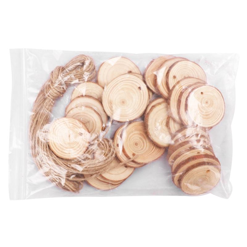 Keychains 30PCS 5-6Cm Natural Wood Chips Craft Unpolished Kit Drilling Circle Suitable For Christmas Ornaments DIY, Silver
Keychains 30PCS 5-6Cm Natural Wood Chips Craft Unpolished Kit Drilling Circle Suitable For Christmas Ornaments DIY, Silver