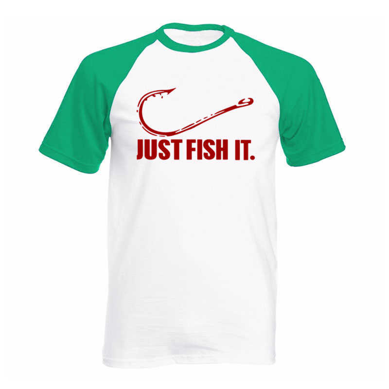 Love Fishing TShirt Fashion Men Fish It Funny Angler Hook Bait&Tackle Preshrunk Cotton raglan Short Sleeve T shirt 210629
