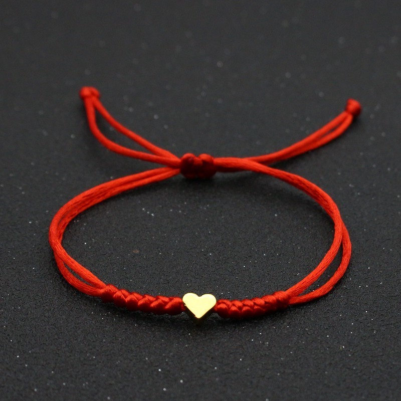 Gold Silver Love Heart Charm Bracelet Women Men Lovers' Good Lucky Red String Braided Adjustable Couple Bracelets Friendship Jewelry, Black
Gold Silver Love Heart Charm Bracelet Women Men Lovers' Good Lucky Red String Braided Adjustable Couple Bracelets Friendship Jewelry, Black