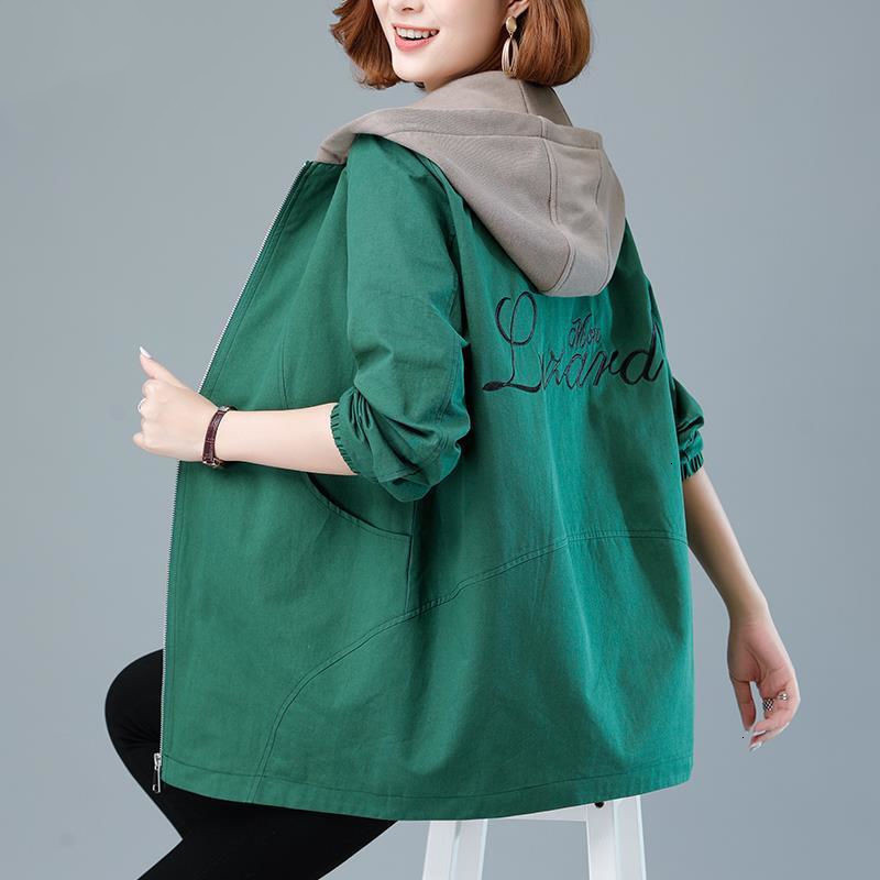 2021 Women Jacket Spring Autumn New Letter Printed Double Layer Cotton Windbreaker Large Size Female Hooded Coat and Lined T561 9TXG, Tan;black
2021 Women Jacket Spring Autumn New Letter Printed Double Layer Cotton Windbreaker Large Size Female Hooded Coat and Lined T561 9TXG, Tan;black