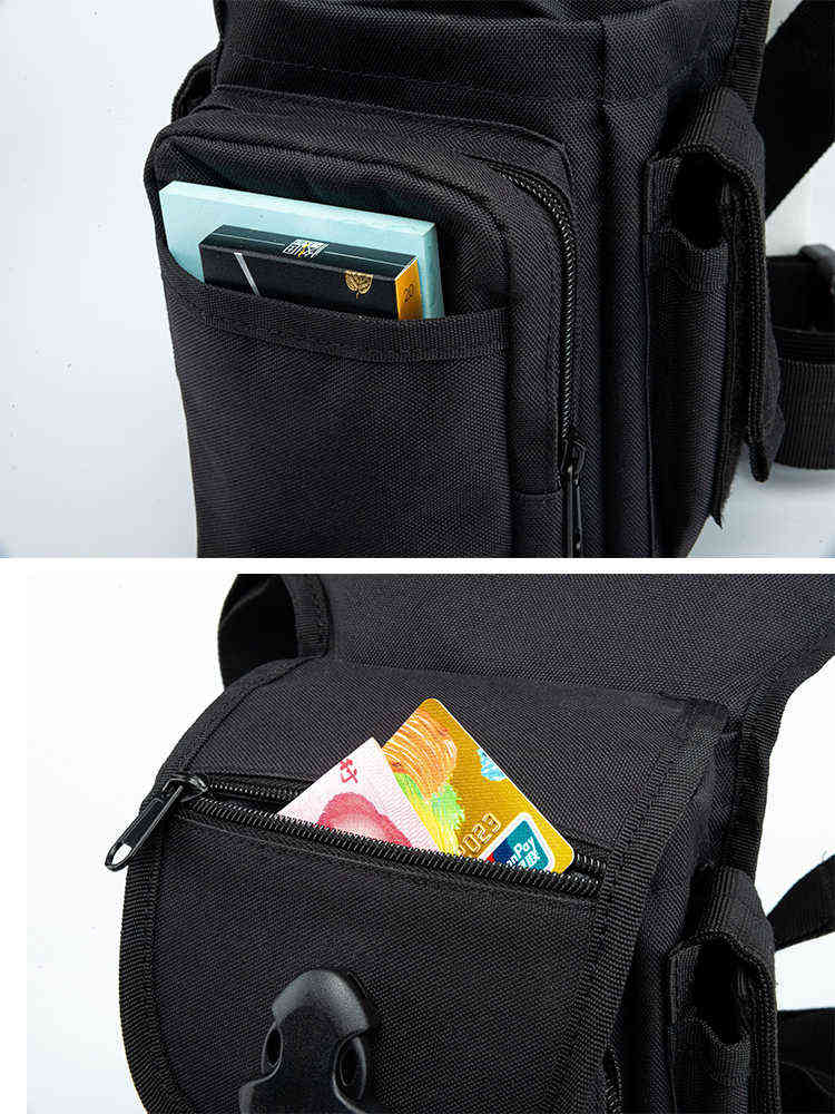 Nylon Waterproof Military Tactical Bag Leg Bag For Women Fanny Thigh Pack Motorcycle Waist Pack Outdoor Sport Ride Waist bag 20 220112