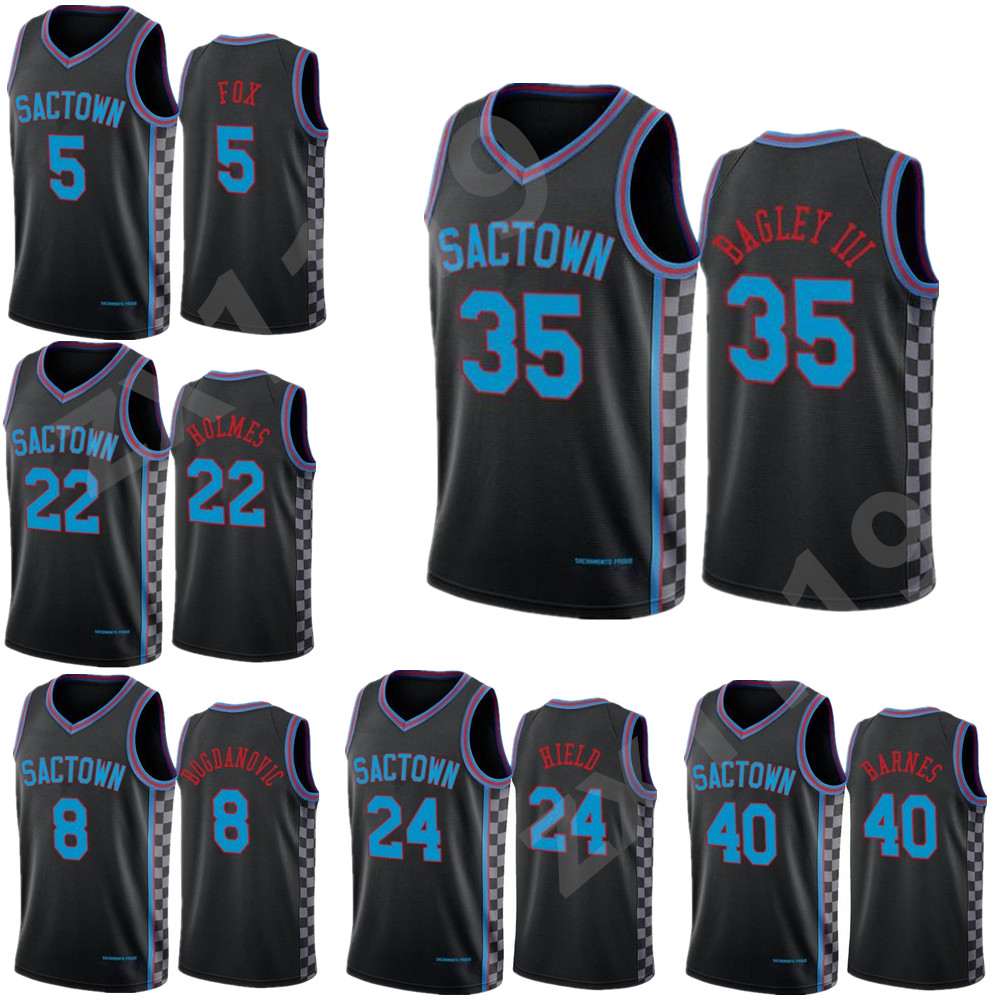 New Men Buddy Hield DeAaron Fox 2020/21 Swingman City Basketball Jersey Black Icon Edition 1, Black;red
New Men Buddy Hield DeAaron Fox 2020/21 Swingman City Basketball Jersey Black Icon Edition 1, Black;red
