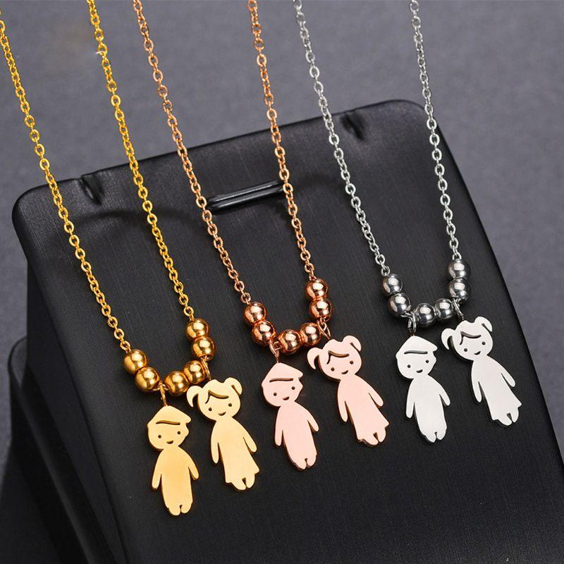 Pendant Necklaces Stainless Steel Son Daughter Twins Necklace Children Loving Family Jewelry Gifts For Mom Father
Pendant Necklaces Stainless Steel Son Daughter Twins Necklace Children Loving Family Jewelry Gifts For Mom Father