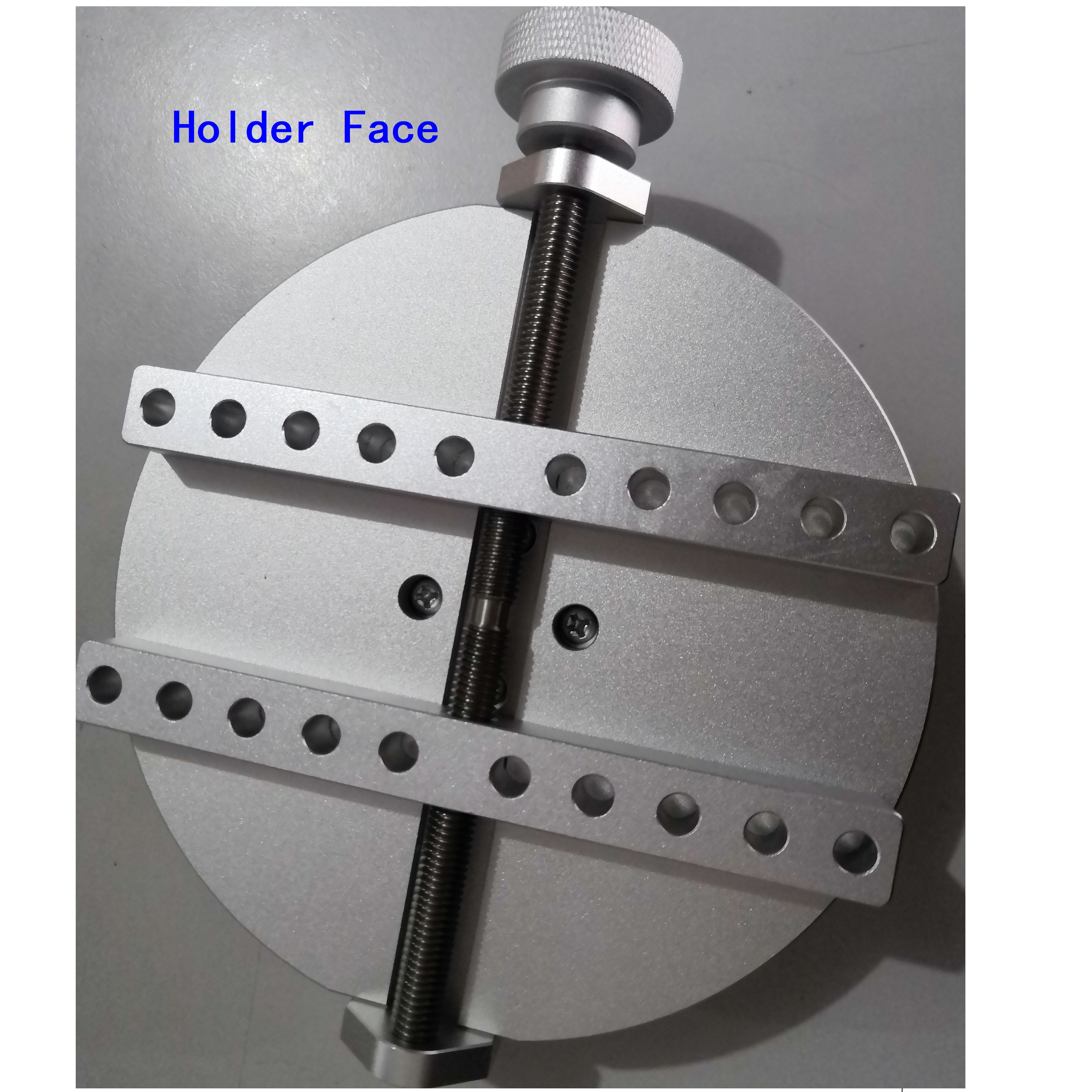 Moving holder for bottle cap Clamp adjuster for torque testing Cap Torsion testing
