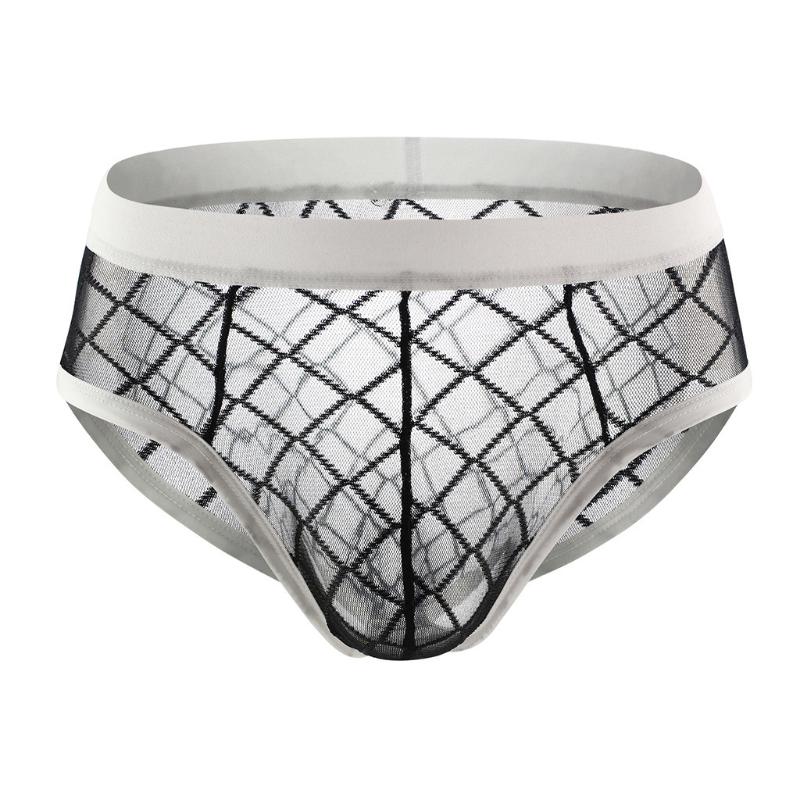 Underpants -2XL Sexy Underwear Men's Low-Waist Panties Mesh Perspective Thongs Porno Lingerie Gay Breathable Sissy Jockstrap Briefs, Black;white
Underpants -2XL Sexy Underwear Men's Low-Waist Panties Mesh Perspective Thongs Porno Lingerie Gay Breathable Sissy Jockstrap Briefs, Black;white