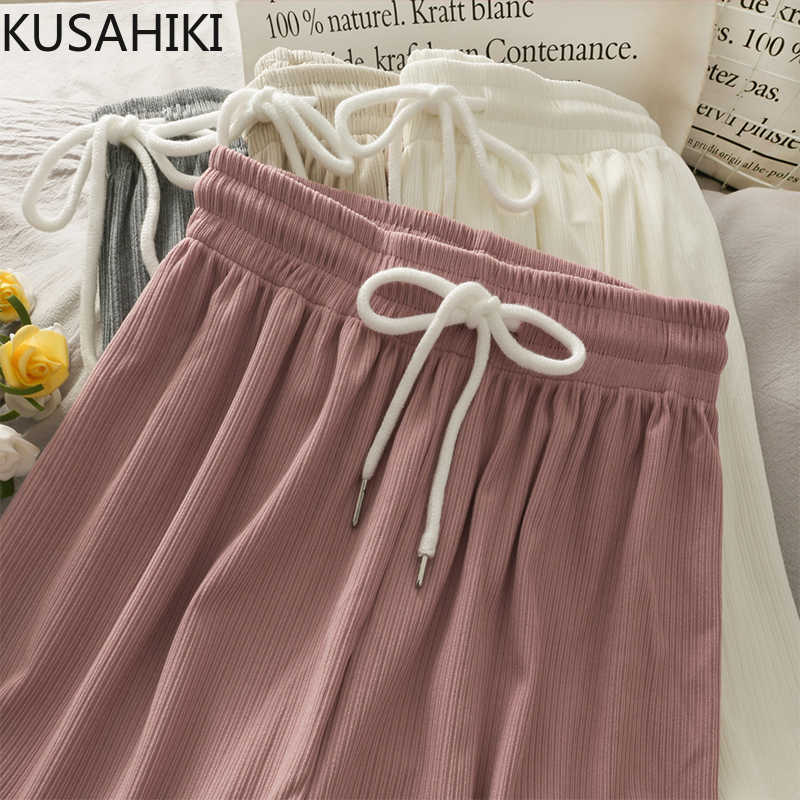 Pants Women Korean Solid Causal Long Trousers Spring Lace Up High Waist Pantalones De Mujer 6F955 210603, Brown
Pants Women Korean Solid Causal Long Trousers Spring Lace Up High Waist Pantalones De Mujer 6F955 210603, Brown
