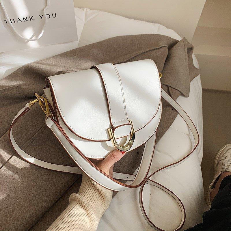 Simple Solid Color Pu Leather Mini Saddle Crossbody Bag Fashion 2021 Spring Shoulder Purses and Handbags Luxury Designer, Black
Simple Solid Color Pu Leather Mini Saddle Crossbody Bag Fashion 2021 Spring Shoulder Purses and Handbags Luxury Designer, Black