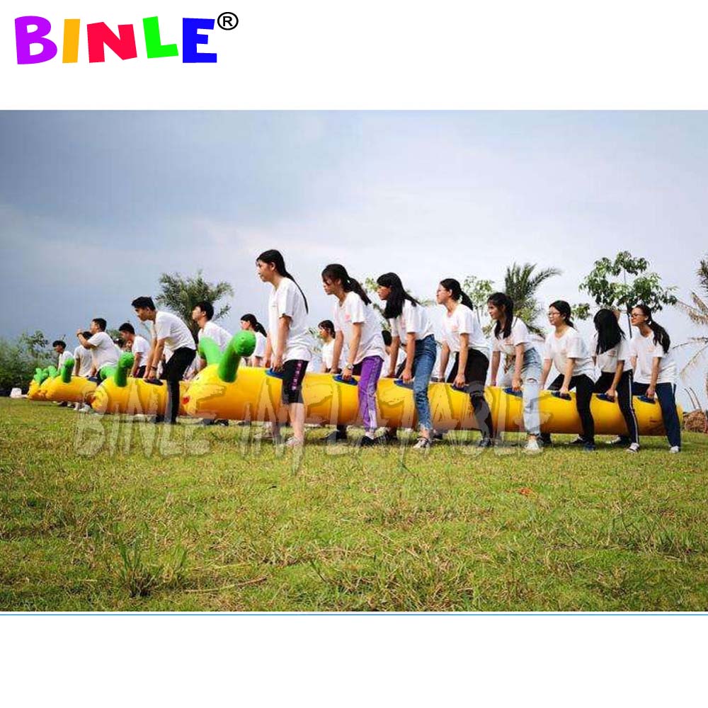 Fun games props inflatable caterpillar racing Outdoor children's parent-child development training equipment Team building gamess
