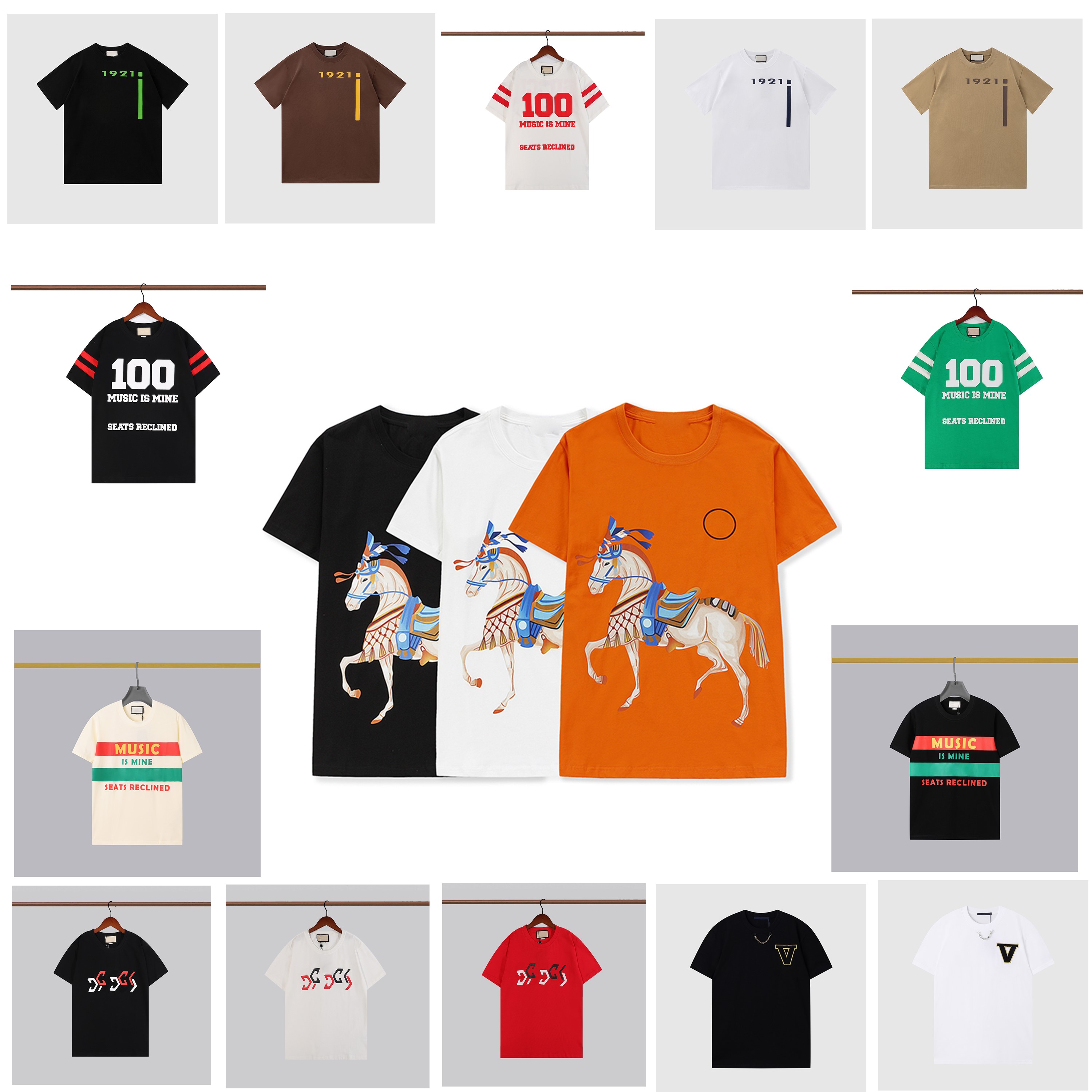 100%cotton womens t-shirt mens t shirts couple casual 20 colors style designer shirt size breathable comfortable M-XXL wholesale war horse
100%cotton womens t-shirt mens t shirts couple casual 20 colors style designer shirt size breathable comfortable M-XXL wholesale war horse