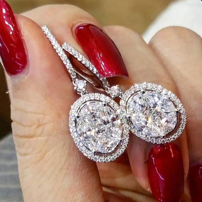 Dangle & Chandelier UILZ Classic Gorgeous Drop Earring For Women Silver Color Oval CZ Stone Wedding Bridal Jewelry Party Anniversary Gift Ea
Dangle & Chandelier UILZ Classic Gorgeous Drop Earring For Women Silver Color Oval CZ Stone Wedding Bridal Jewelry Party Anniversary Gift Ea