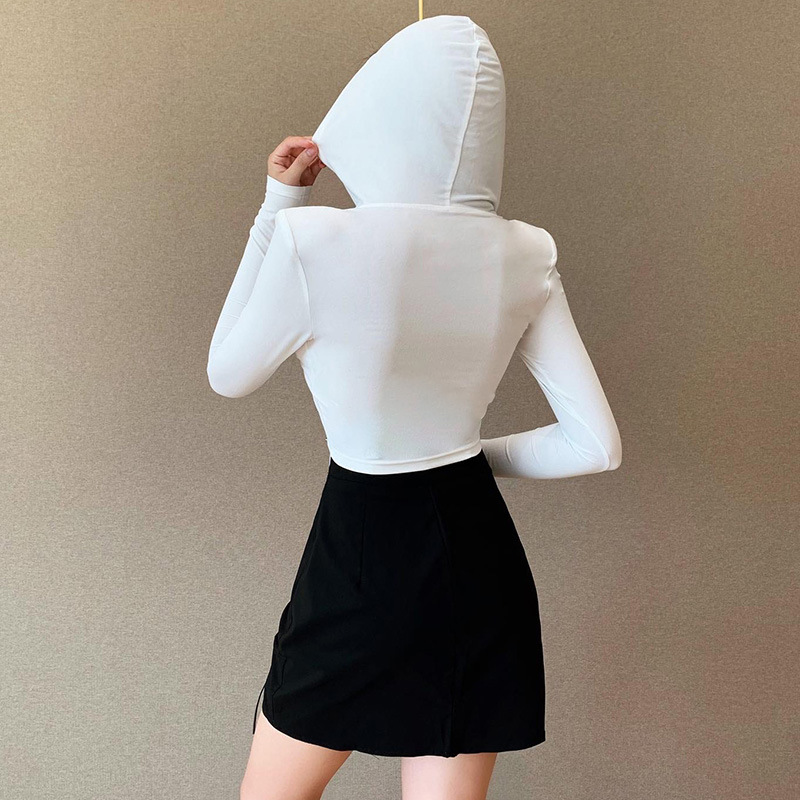 Streetwear Slim Long Sleeve Hooded Solid Tshirt Women Fashion Bodycon Ruched Drawstring Hoodies 2021 Spring Casual Cro, White
Streetwear Slim Long Sleeve Hooded Solid Tshirt Women Fashion Bodycon Ruched Drawstring Hoodies 2021 Spring Casual Cro, White
