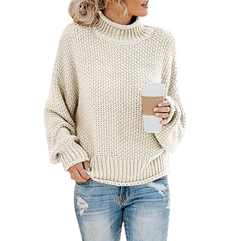 LOGAMI Women Sweaters and Pullovers Long Sleeve Knitted Loose Pullover Ladies Fall Sweater Fashion 211011Z