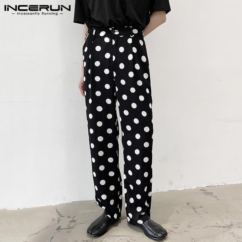 Men Casual Pants Fashion Polka Dot Printed Trousers INCERUN Spring Buttons Straight Bottoms Male Leisure Zipper Patalones S-5XL Men's, Black
Men Casual Pants Fashion Polka Dot Printed Trousers INCERUN Spring Buttons Straight Bottoms Male Leisure Zipper Patalones S-5XL Men's, Black