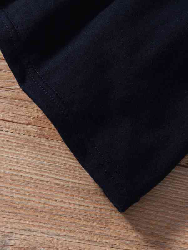 Baby Striped Lettuce Trim Tee & Cami Dress SHE