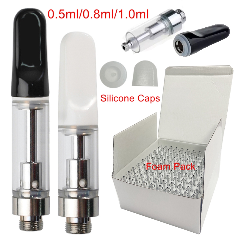 TH205 Vape Carts 0.5ml 0.8ml 1ml Atomizers Ceramic Empty Pen Cartridges Pyrex Glass Tank Thick Oil Vaproizer 510 Thread E Cigarettes
TH205 Vape Carts 0.5ml 0.8ml 1ml Atomizers Ceramic Empty Pen Cartridges Pyrex Glass Tank Thick Oil Vaproizer 510 Thread E Cigarettes