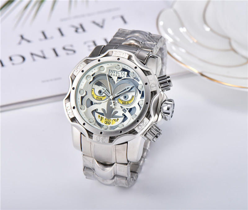 Clown series Men Fashion Watches INVICTA Silver The New Multiple Styles Men's Watch Large dial clock reloj de los hombres
Clown series Men Fashion Watches INVICTA Silver The New Multiple Styles Men's Watch Large dial clock reloj de los hombres