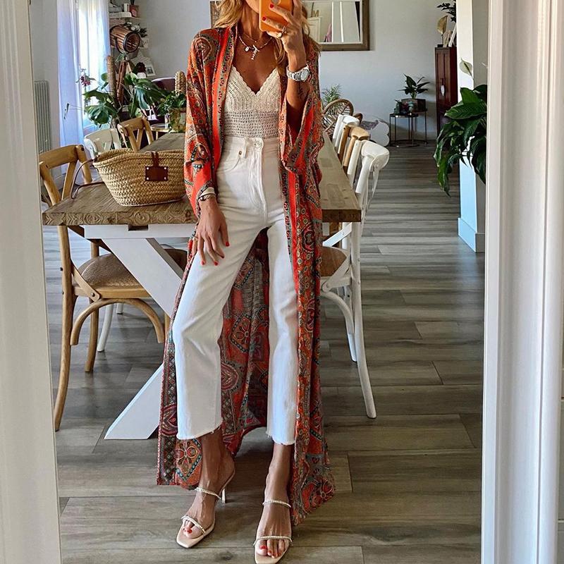 Women's Trench Coats Summer Women Loose Long Casual Wide Waisted Vintage Streetwear Clothing Elegant Lady Open Stitch Holiday Outerwear, Red 
Women's Trench Coats Summer Women Loose Long Casual Wide Waisted Vintage Streetwear Clothing Elegant Lady Open Stitch Holiday Outerwear, Red