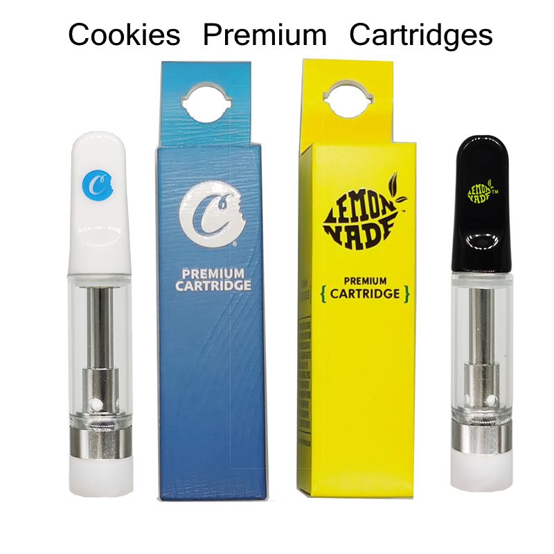Cookies Premium Cartridge 0.8ml 1.0ml 510 Ceramic Carts Glass Atomizer Gift Box Cartridges Packaging Empty Disposbale Vape Pen Thick Oil Tanks
Cookies Premium Cartridge 0.8ml 1.0ml 510 Ceramic Carts Glass Atomizer Gift Box Cartridges Packaging Empty Disposbale Vape Pen Thick Oil Tanks