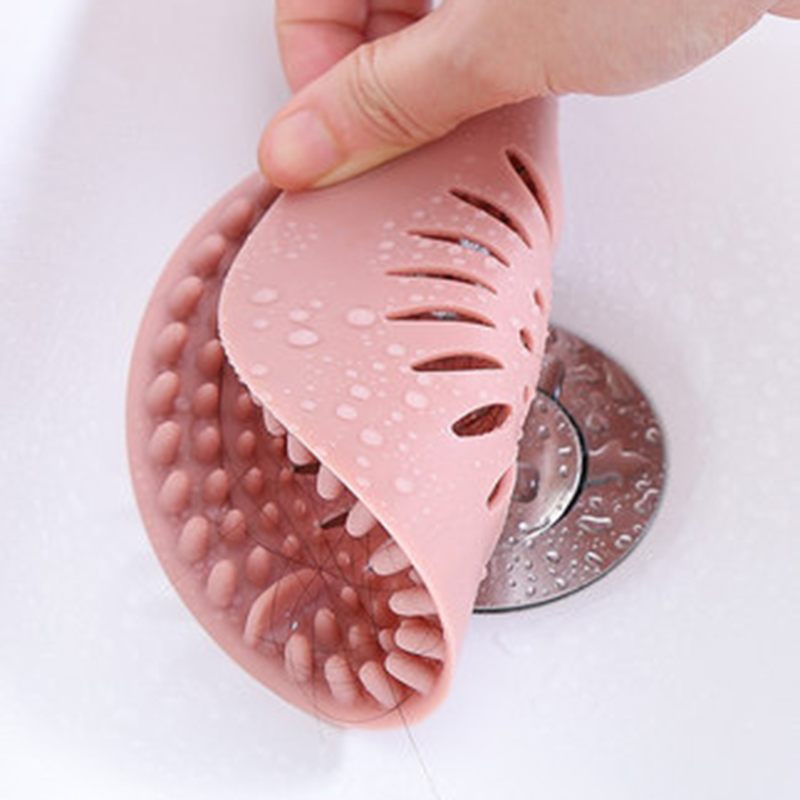 4 Colors Silicone Filter Strainers Bathroom Drain Sink Cover Hair Filters 13CM Household Kitchen Cleaning Tools Free shipping