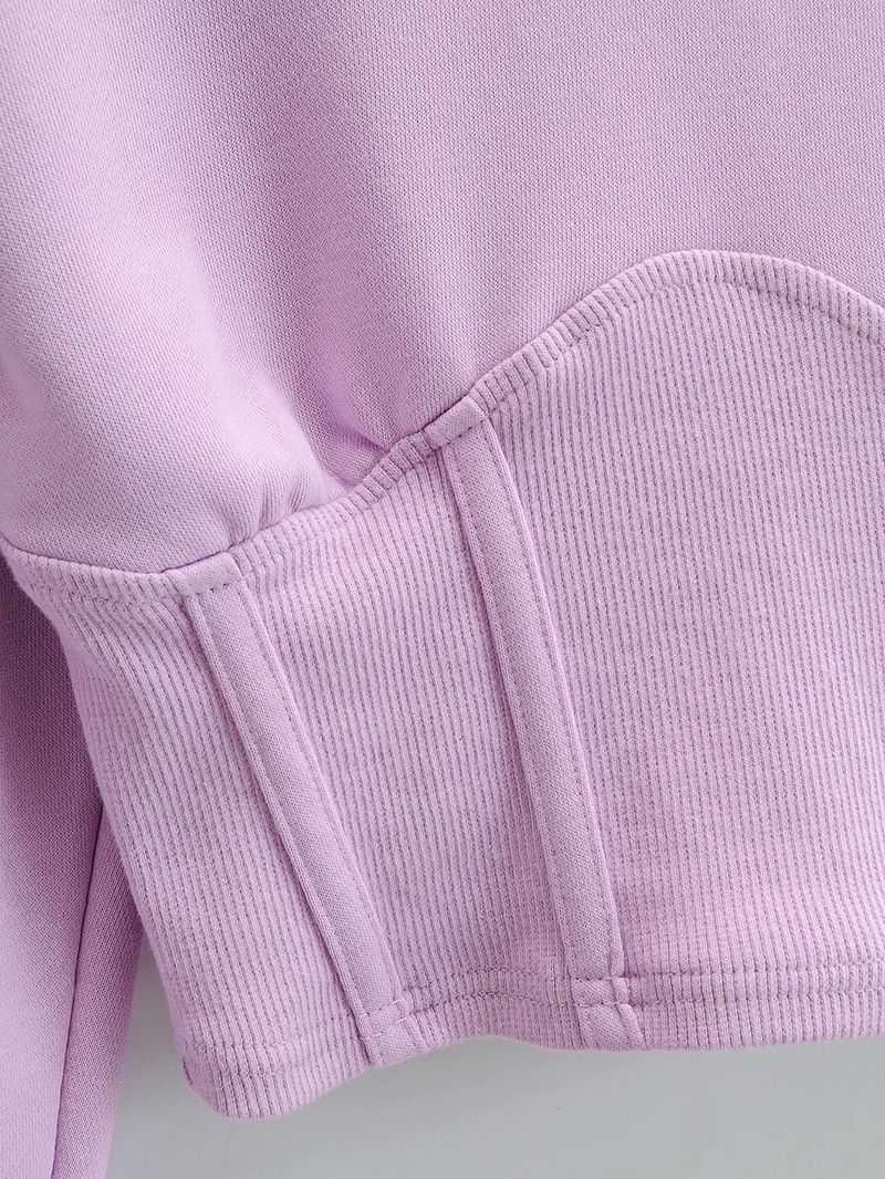 [DEAT] Loose Fit Short Solid Navel Sweatshirt New Hoodies Long Sleeve Women Big Size Fashion Tide Female Autumn LJ201130