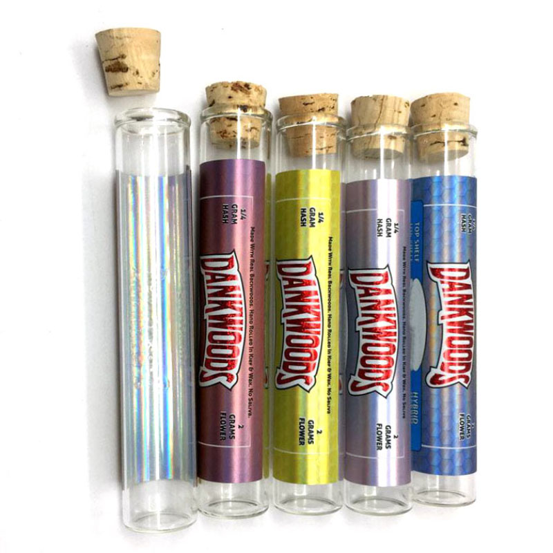 Dankwoods Empty Preroll Glass Tube with Stickers Dank Bag Wood Cork Borosilicate Dankwood 120*20mm Pre Rolls E Cigarette Vapor Tubes Vapes
Dankwoods Empty Preroll Glass Tube with Stickers Dank Bag Wood Cork Borosilicate Dankwood 120*20mm Pre Rolls E Cigarette Vapor Tubes Vapes