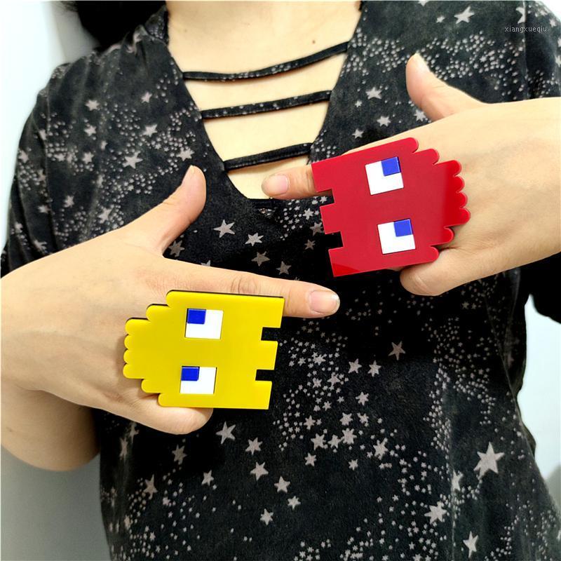 Cluster Rings Big Cartoon Pixel Man For Women Unisex Game Red Yellow Hiphop Rock Acrylic Jewelry, Golden;silver
Cluster Rings Big Cartoon Pixel Man For Women Unisex Game Red Yellow Hiphop Rock Acrylic Jewelry, Golden;silver