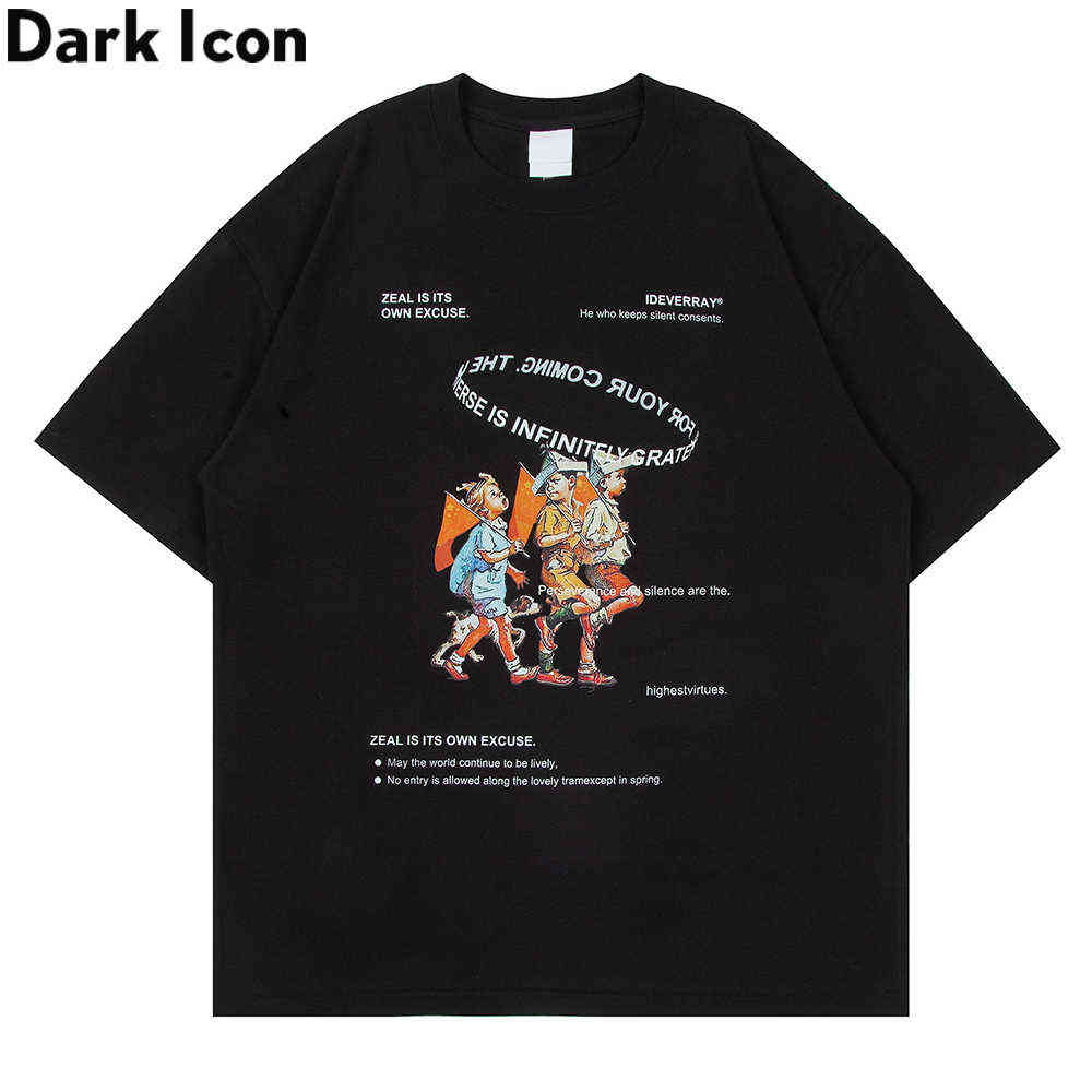 Printed Drop Shoulder Oversized Men's T-shirt Short Sleeve Summer Hip Hop Tshirts Cotton Tee 210603, Black
Printed Drop Shoulder Oversized Men's T-shirt Short Sleeve Summer Hip Hop Tshirts Cotton Tee 210603, Black