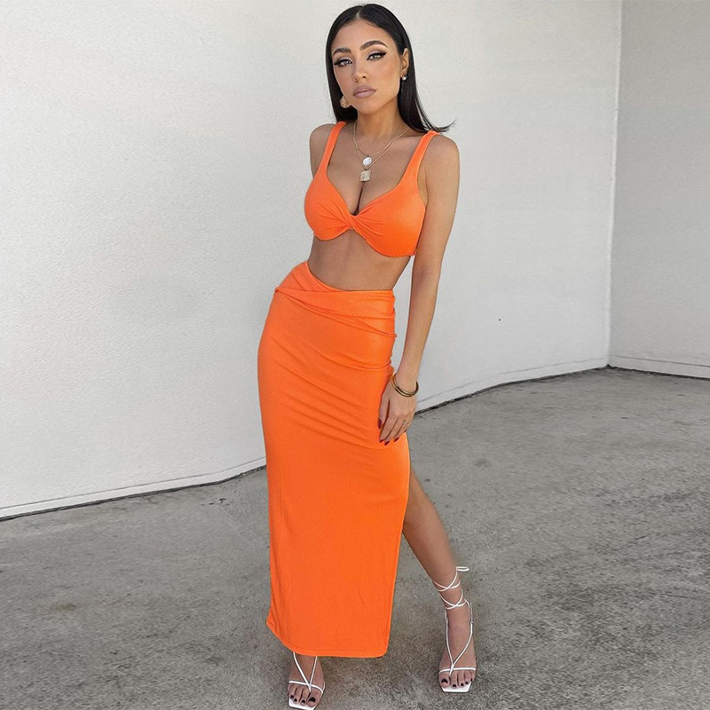 Fashion Sexy Top and Skirt Women Set Elegant Club Outfits Sleeveless Matching Set Split Midi Skirts Two Piece Sethigh quality, Black
Fashion Sexy Top and Skirt Women Set Elegant Club Outfits Sleeveless Matching Set Split Midi Skirts Two Piece Sethigh quality, Black