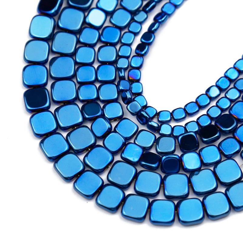Other Natural Blue Hematite Stone 4/6/8mm Flat Square Spacers Loose Beads For Jewelry Making Diy Handmade Bracelets Accessories 15" 
Other Natural Blue Hematite Stone 4/6/8mm Flat Square Spacers Loose Beads For Jewelry Making Diy Handmade Bracelets Accessories 15"