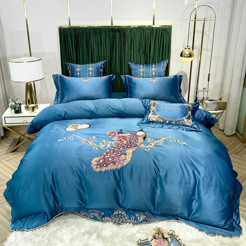 Spring and summer Nordic ice silk bedspread fitted sheet four piece set of all cotton pure cotton washed silk embroidered bedding
Spring and summer Nordic ice silk bedspread fitted sheet four piece set of all cotton pure cotton washed silk embroidered bedding