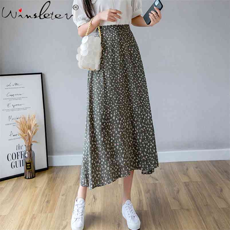 Green Floral Print Skirt Vintage Elastic High Waist Midi Skirt Comfortable Summer Holiday Skirt Multi Patterns B04910B 210721, Yellow skirt
Green Floral Print Skirt Vintage Elastic High Waist Midi Skirt Comfortable Summer Holiday Skirt Multi Patterns B04910B 210721, Yellow skirt