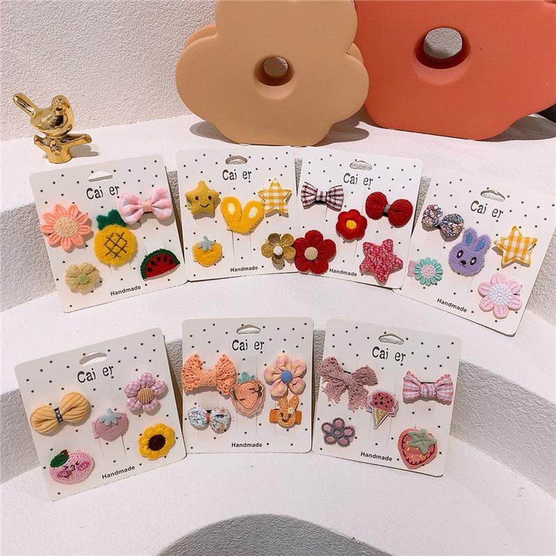 Hair Accessories 5 Pcs Sweet Girl Baby Simple Cute Fabric Bow Flower Star Duckbill Clip Kids Fashion Children's Hairpins
Hair Accessories 5 Pcs Sweet Girl Baby Simple Cute Fabric Bow Flower Star Duckbill Clip Kids Fashion Children's Hairpins