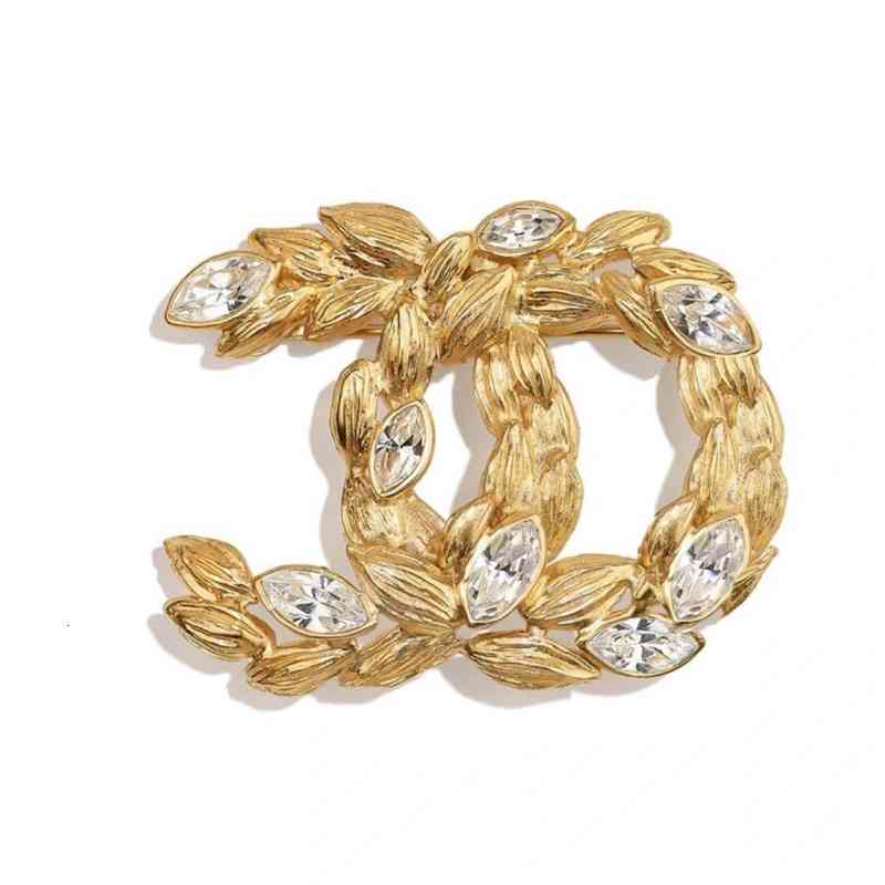 Geometric Wheat Ear Brooch Small Fragrance Style Personalized Pin Temperament Trend Fashion Home Accessories c