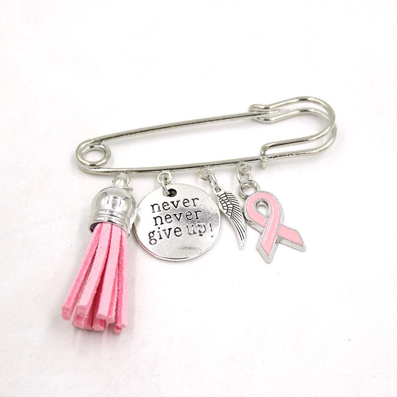Pins, Brooches 10PCS Breast Cancer Awareness Brooch Pin Never Give Up Pink Ribbon Safety Pins
Pins, Brooches 10PCS Breast Cancer Awareness Brooch Pin Never Give Up Pink Ribbon Safety Pins