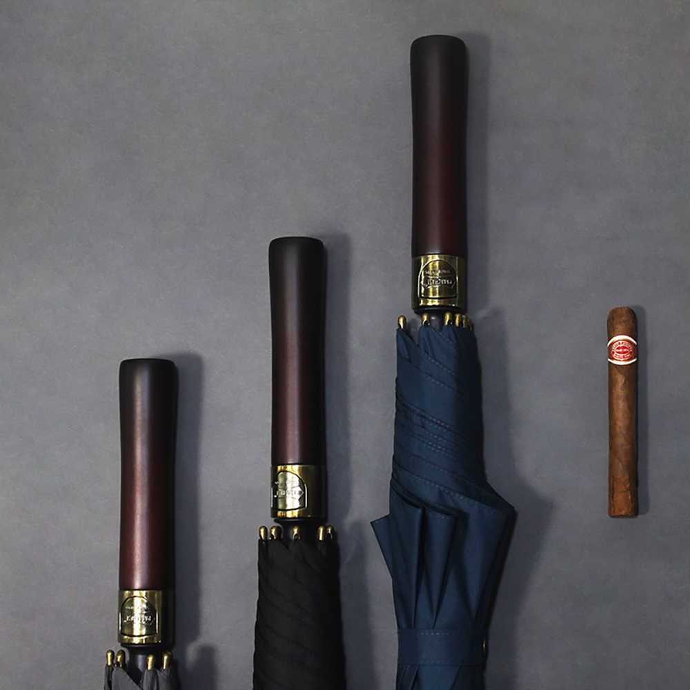 Parachase 132cm Big Umbrella Men Business Strong Long Handle Rain Women Windproof Stick Golf Large s Wooden 8K 210721